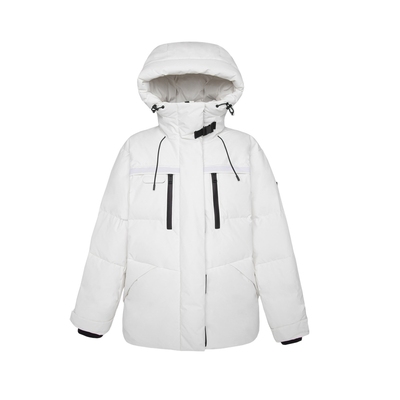 GUESS通勤日常立领连帽羽绒服