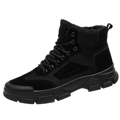 棉鞋男冬季东北保暖加绒加厚雪地靴防滑工作耐磨厨师高帮工装男鞋