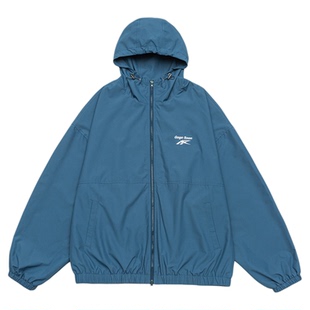 GOGOSOON外套男2025新款春秋白色外套双头拉链休闲青少年连帽百搭