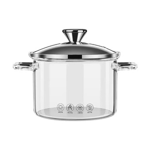 【3500ML大容量】打边炉专用锅可明火烧耐热玻璃火锅户外露营锅具