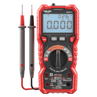 德力西电气智能防烧电感万用表数字高精度全自动维修可测真有效值