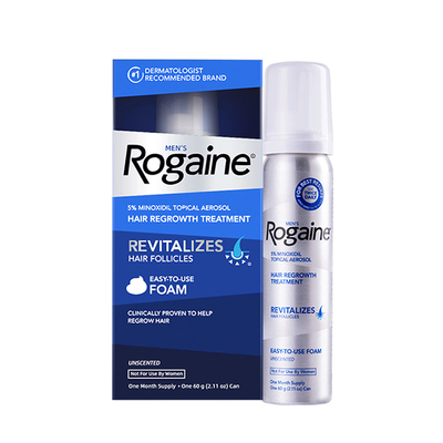 美国Rogaine培健落健 5%米诺地尔酊男女士密发育发液泡沫滴剂
