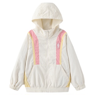 nbakids童装秋冬男童女童连帽外套梭织撞色休闲裤K233JP311P