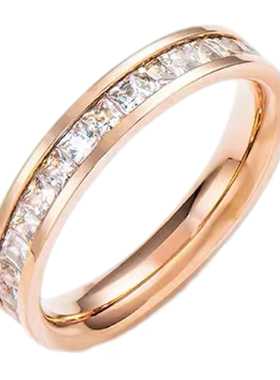 轻奢小众满天星钛钢情侣对戒