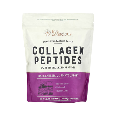 美国原装 Live Conscious I型和III型 胶原蛋白肽粉骨骼关节头发