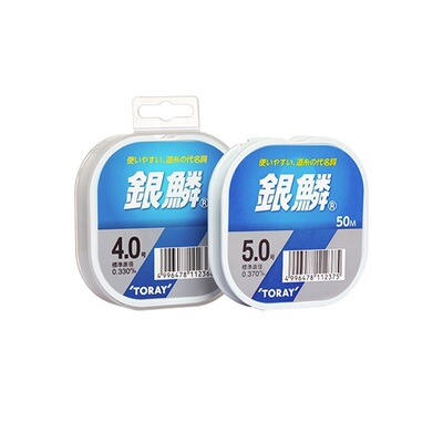 日本进口TORAY东丽鱼线银鳞尼龙线泛用型高强度耐磨路亚主线子线