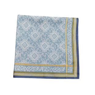 43厘米老式提花男士全棉手帕柔软吸汗英伦风送长辈商务手绢西装巾