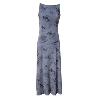 SYT自制平领印花针织吊带连衣裙