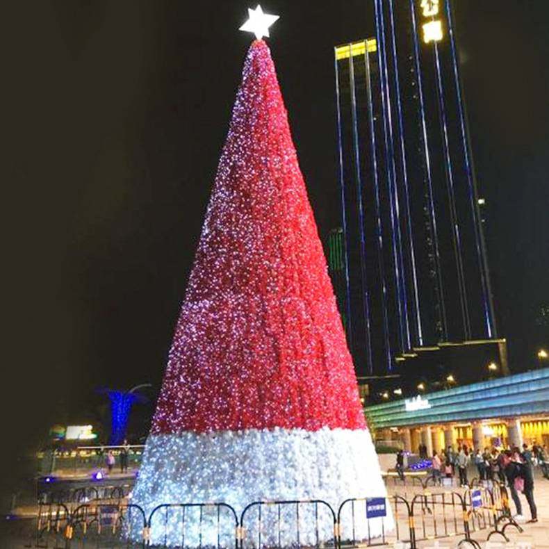 大型亚克力钻石圣诞树制作 发光音乐圣诞树 户外圣诞美陈装饰套装