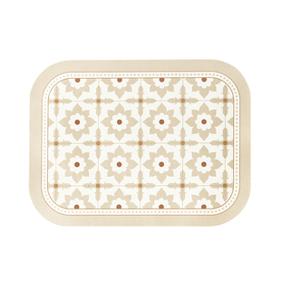 范店橘颂皮革餐垫西餐垫防水防油隔热垫防烫餐盘垫碗垫锅杯垫简约