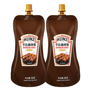 亨氏烧烤酱200g*2袋 家用BBQ烧烤专用刷料腌肉腌料牛排烤肉酱刷酱