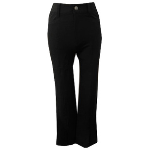 Girdear/哥弟春季新款爆款洋气流行百搭显瘦开衩阔腿裤1100452