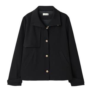 采多宝大码女装胖mm2025冬季新款新中式国风短款宽松气质风衣外套