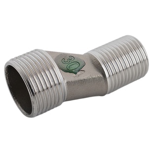 国标304淋浴龙头不锈钢花洒加长加厚变径曲脚弯脚偏心拐脚弯曲角