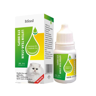 猫咪滴眼液擦眼睛去泪痕宠物猫咪眼屎发炎抗菌消炎叶黄素明亮双眼