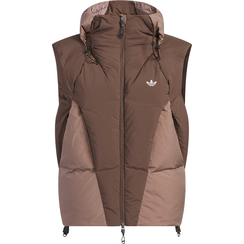 Adidas/阿迪达斯官方正品三叶草男女保暖时尚复古羽绒马甲IU4840