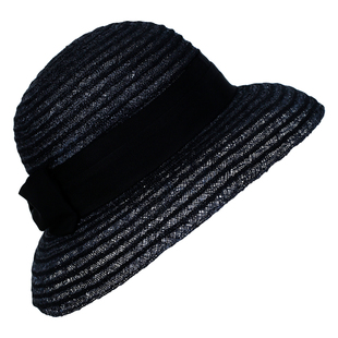 Banana moon遮阳帽女防晒夏季遮阳法式赫本风优雅拉菲草帽宽沿帽