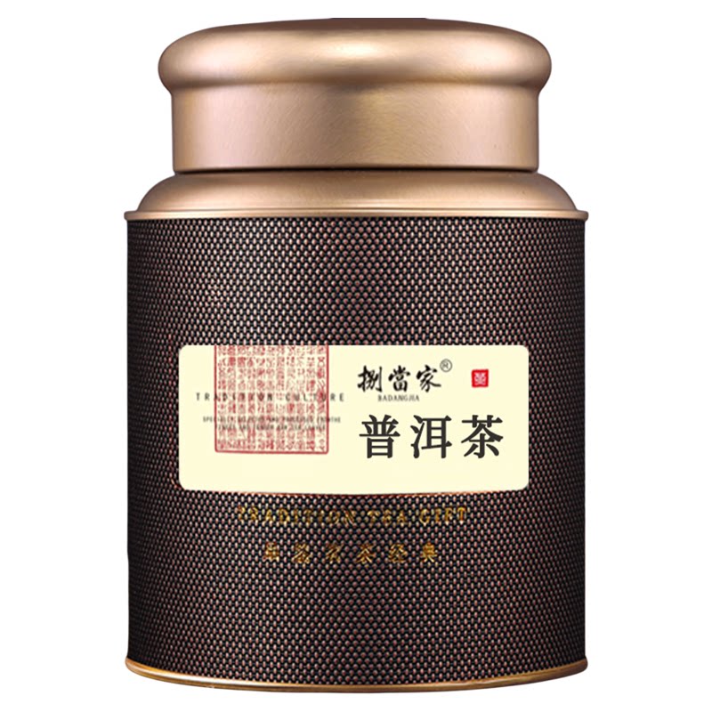 捌当家普洱熟茶宫廷金芽 云南勐海古树散茶罐装自己喝 旗舰店