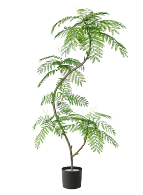 蓝花楹仿真植物南天竹落地盆栽室内大型仿生绿植摆件客厅轻奢装饰