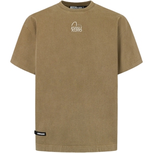 EVISU KURO男士商标海鸥刺绣T恤2ESGNM5TS5029OSCT