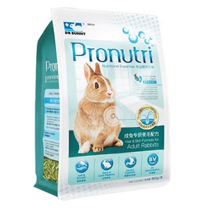 DR bunny 兔博士兔粮900g 营养美毛 膨化兔饲料 成兔提摩西草主粮