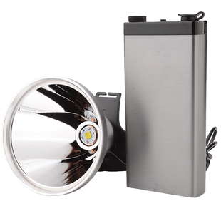 2025恒流P200头灯疝气强光充电超亮分体头戴式手电筒激光炮照明灯