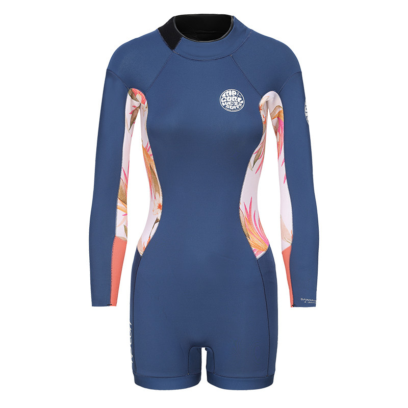 澳洲RIPCURL日初卫士湿衣2mm背部拉链速干长袖连体冲浪服潜水服女