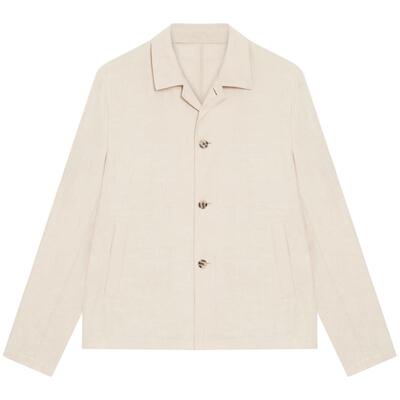 Erdos夏季丝麻混纺夹克