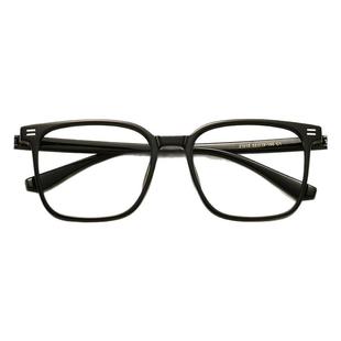黑色方圆脸眼镜框镜架男女款TR90复古日系宽145mm文艺男眼镜架潮