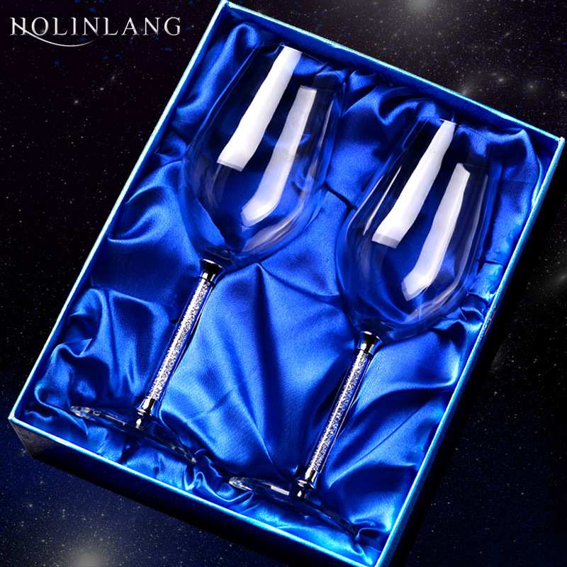 高档水晶红酒杯家用套装欧式杯架高脚杯奢华葡萄酒杯醒酒器