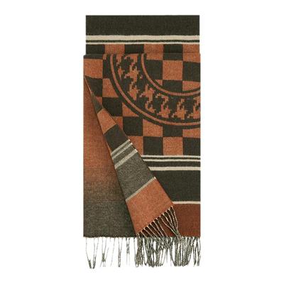 万事利秋冬新款100%绵羊毛节日送礼保暖披肩羊毛围巾-摩登主义