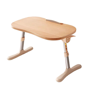 小天实木绘本阅读架宝宝阅读支架绘本桌儿童看书读书架书立架学习桌花生桌婴儿早教书桌可折叠升降床上小桌子