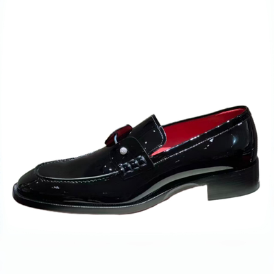 2025年老钱风一脚蹬乐福鞋德比cl红底鞋低帮皮鞋婚鞋头层牛皮男鞋