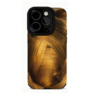 鎏金艺术笔触风适用苹果17 16 15 14 13 12 11手机壳华为mate70 60 50 40 30创意p80全包nova14荣耀400高级感