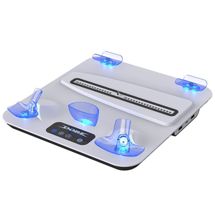 适用于PSVR2头盔收纳架配件收纳整理支架ps5主机散热手柄充电底座VR手柄充电座游戏主机配件桌面收纳架