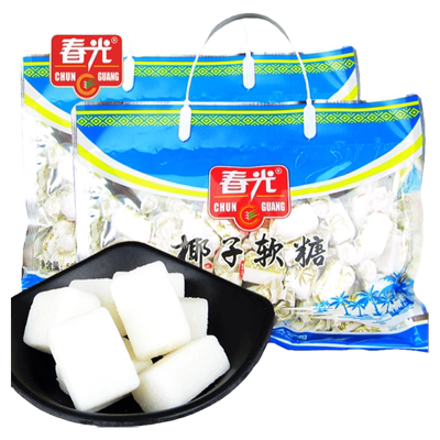 春光海南手提袋装年货椰子软糖