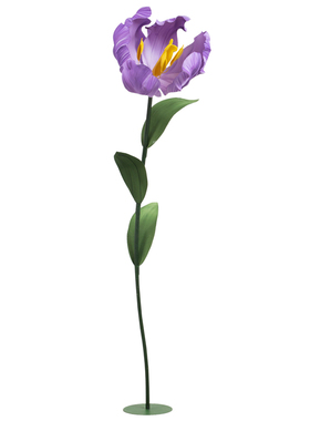 大型紫色假花造景eva仿真花摆件