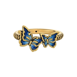 【新品】MONOLOGUE独白北纬三十度鎏彩蝴蝶戒指MR1936新年礼物