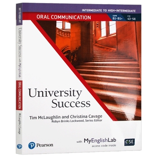 大学成功口语交流 中高级学生书 英文原版 University Success Oral Communication Intermediate Student Book with MyLab 英文版