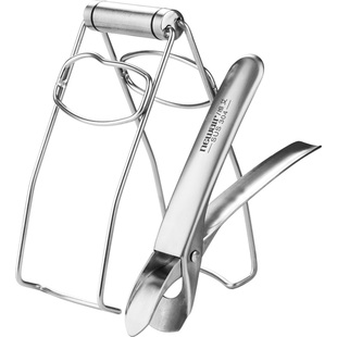 304不锈钢防烫夹砂锅蒸菜夹子提盘器取碗碟夹厨房神器 防滑取盘夹