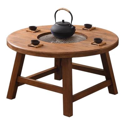 围炉室内烧烤小茶几老榆木餐桌