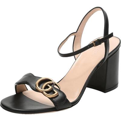 GUCCI古驰粗跟凉鞋高跟鞋
