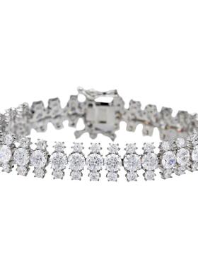 GRGR满钻网球链手男女嘻哈