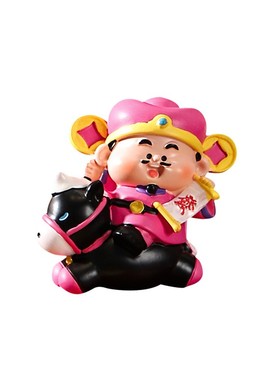 马上财神到盲盒摆件办公室桌面