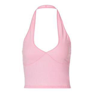 gusty街头复古欧美风性感挂脖小吊带背心女2025夏季深V低胸短上衣