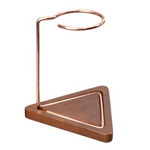 手冲咖啡滤杯架 三角胡桃木底座滴滤支架树脂折纸滤杯咖啡壶套装