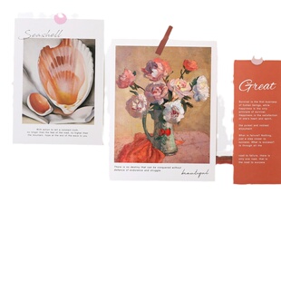 复古世界名画系列贴画海报房间装饰卧室宿舍寝室墙面背景照片墙