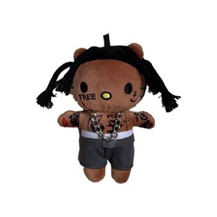 现货Travis Scott kitty包包挂件SZA玩偶kanye钥匙扣潮流背包配饰