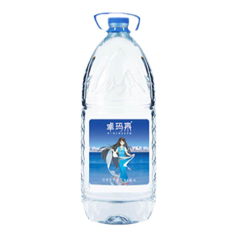 【送货上门】卓玛泉西藏天然冰川水4L*4桶弱碱大瓶装水家庭装包邮