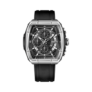 Diroy迪罗伊【情人节礼物】酒桶型潮流时尚男表高颜值夜光手表